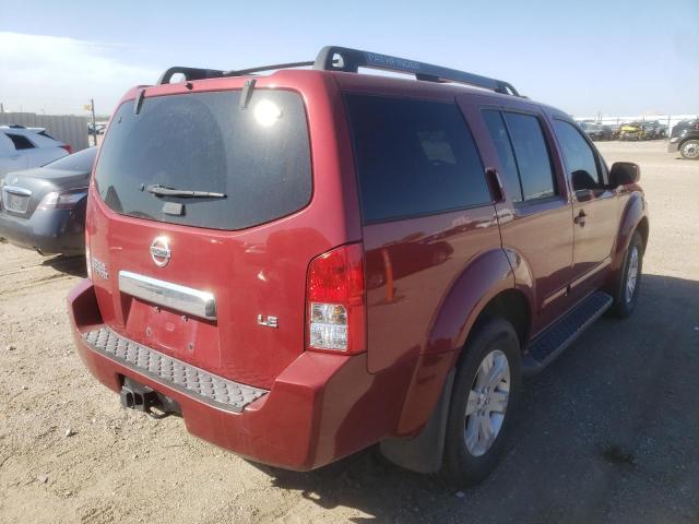 5N1AR18W37C627594 - 2007 NISSAN PATHFINDER LE 红色 照片 4