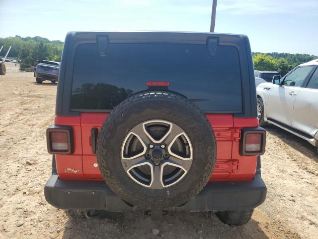 1C4HJXDG0KW527004 - 2019 JEEP WRANGLER UNLIMITED SPORT წითელი ფოტო 6