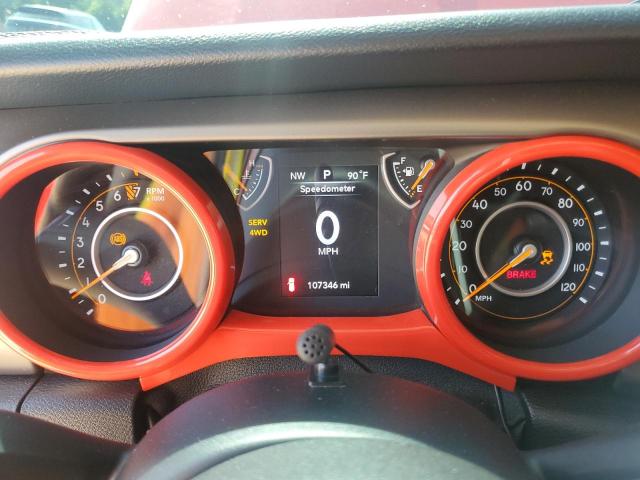 1C4HJXDG0KW527004 - 2019 JEEP WRANGLER UNLIMITED SPORT წითელი ფოტო 9