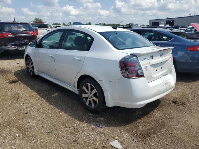 3N1AB6AP3CL622728 - 2012 NISSAN SENTRA 2.0 WHITE photo 2