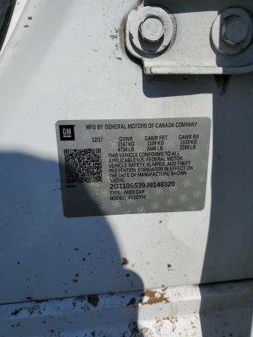 2G1105S39J9148320 - 2018 CHEVROLET IMPALA LT WHITE photo 12