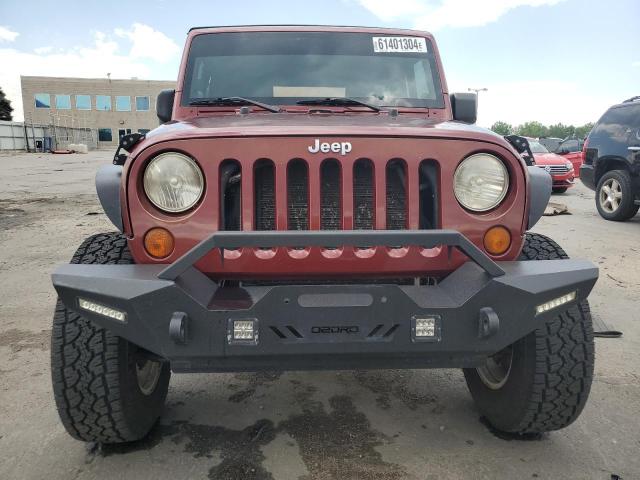 1J4FA24137L203263 - 2007 JEEP WRANGLER X MAROON photo 5