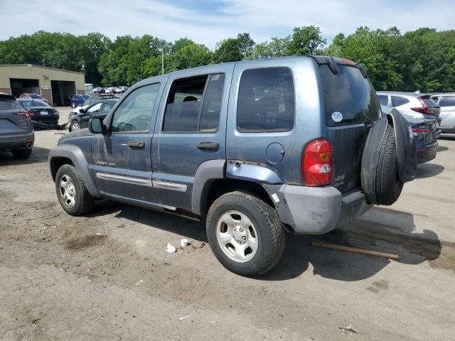 1J4GL48K92W279784 - 2002 JEEP LIBERTY SPORT BLUE photo 2