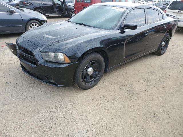 2C3CDXAT3EH348031 - 2014 DODGE CHARGER POLICE BLACK photo 1