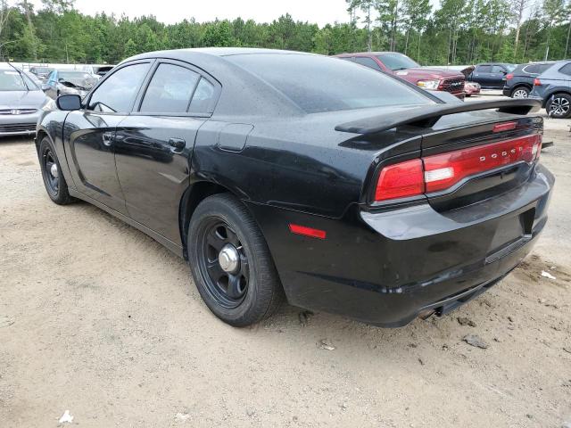 2C3CDXAT3EH348031 - 2014 DODGE CHARGER POLICE BLACK photo 2