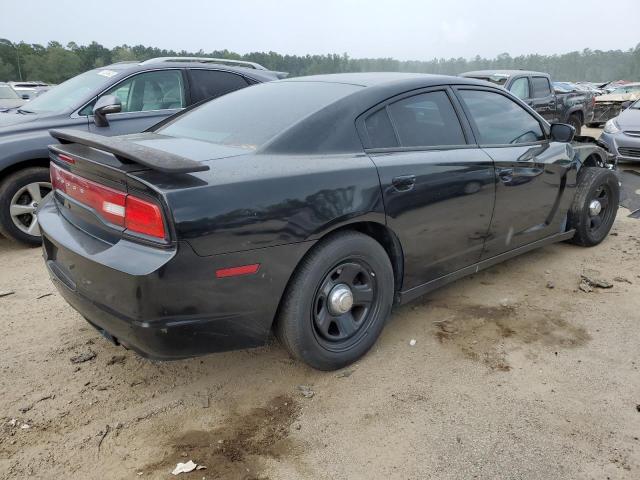 2C3CDXAT3EH348031 - 2014 DODGE CHARGER POLICE BLACK photo 3