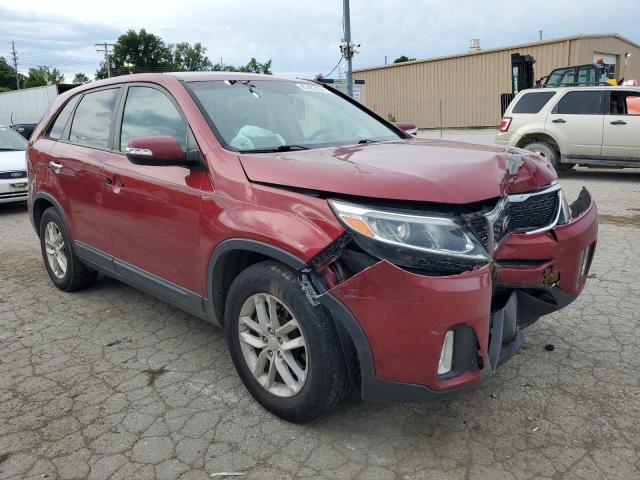 5XYKT4A63EG535819 - 2014 KIA SORENTO LX RED photo 4