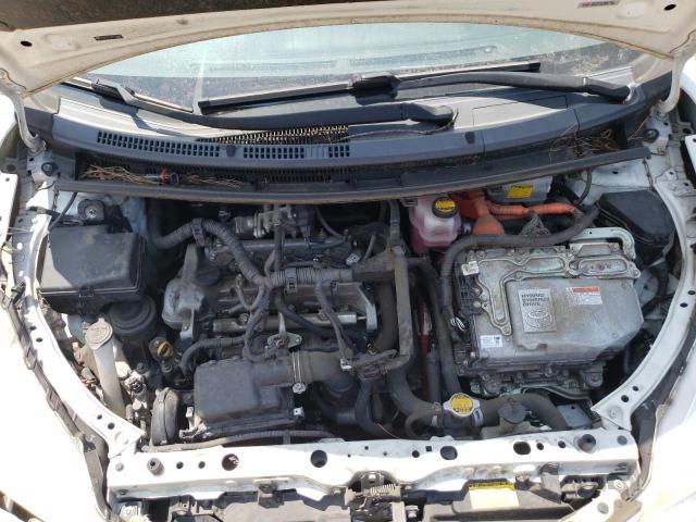 JTDKDTB37D1050805 - 2013 TOYOTA PRIUS C თეთრი ფოტო 11