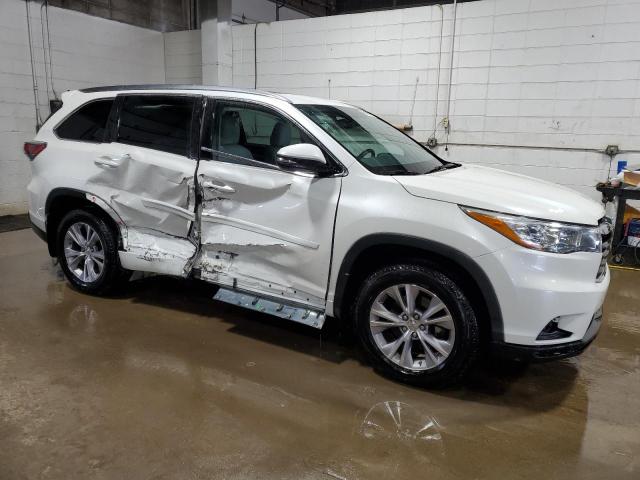 5TDJKRFH4FS137948 - 2015 TOYOTA HIGHLANDER XLE Սպիտակ լուսանկար 4
