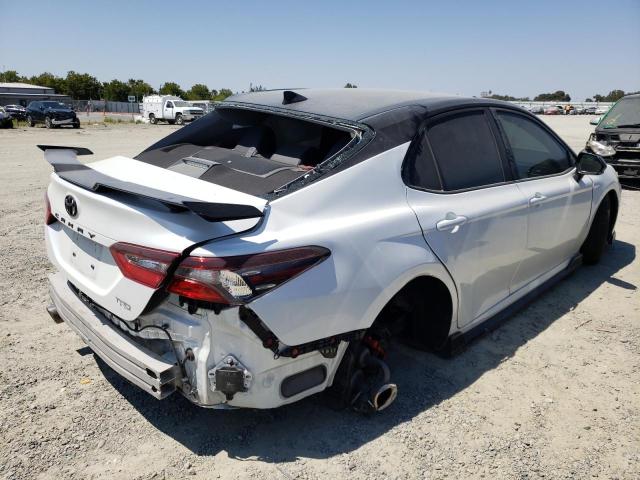 4T1KZ1AK4MU048468 - 2021 TOYOTA CAMRY TRD WHITE photo 3