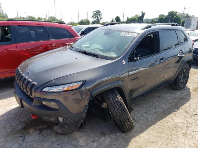 1C4PJMBS7GW110892 - 2016 JEEP CHEROKEE TRAILHAWK GRAY photo 1
