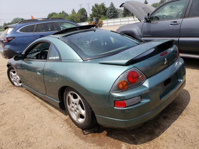 4A3AC74H85E002977 - 2005 MITSUBISHI ECLIPSE GTS TURQUOISE photo 2