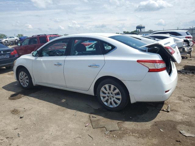 3N1AB7AP2EY239424 - 2014 NISSAN SENTRA S WHITE photo 2