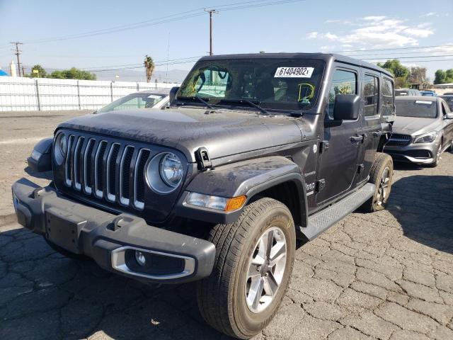 1C4HJXEG1JW294635 - 2018 JEEP WRANGLER U SAHARA GRAY photo 2
