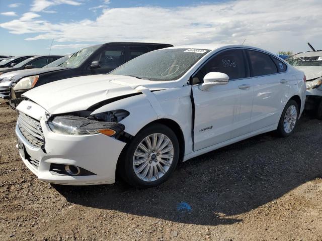 3FA6P0LU7DR370927 - 2013 FORD FUSION SE HYBRID WHITE photo 2