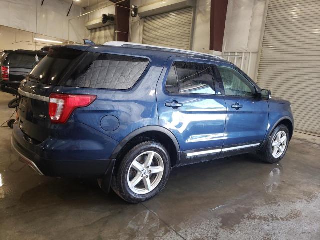 1FM5K8D80HGA60308 - 2017 FORD EXPLORER XLT BLUE photo 3