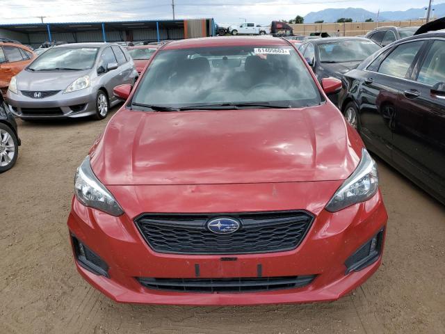 4S3GKAK65H3619235 - 2017 SUBARU IMPREZA SPORT RED photo 5