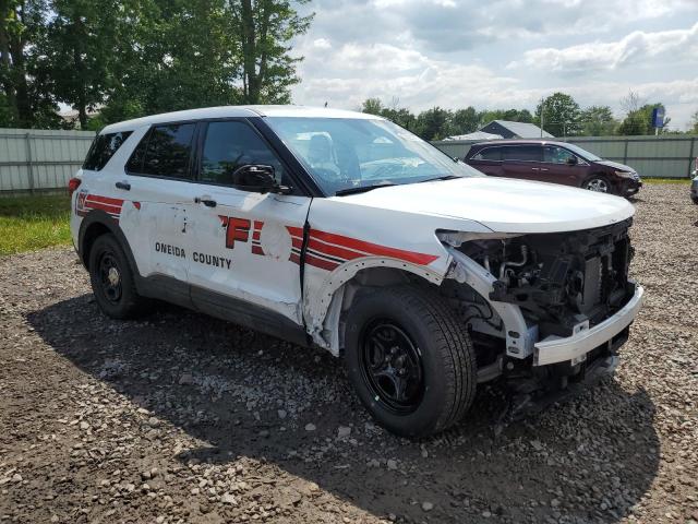 1FM5K8AB5NGA33374 - 2022 FORD EXPLORER POLICE INTERCEPTOR 白色 照片 4