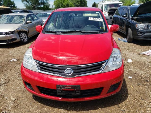 3N1BC1CP0BL469726 - 2011 NISSAN VERSA S RED photo 5