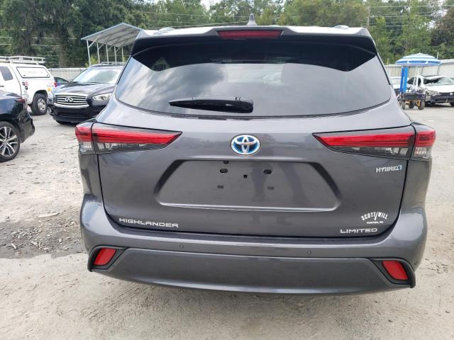 5TDYARAH0PS521414 - 2023 TOYOTA HIGHLANDER HYBRID LIMITED GRAY photo 6