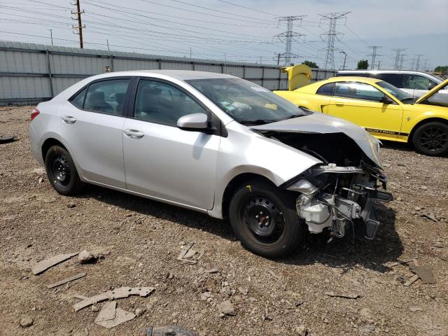 2T1BURHEXFC469208 - 2015 TOYOTA COROLLA L SILVER photo 4