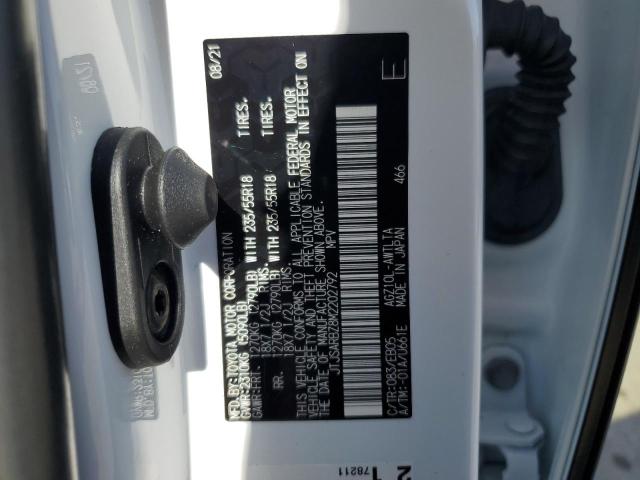 JTJSARBZ8M2202792 - 2021 LEXUS NX 300 BASE Biały zdjęcie 14