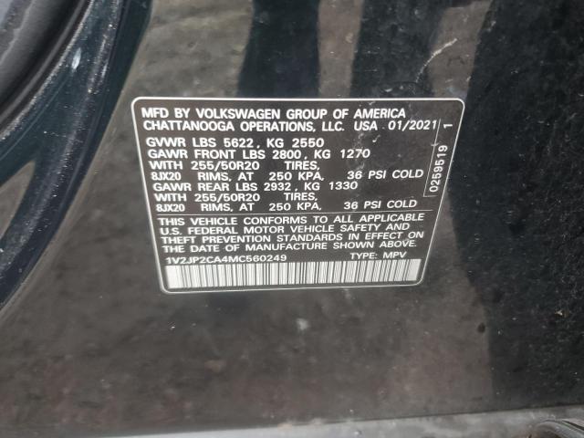 1V2JP2CA4MC560249 - 2021 VOLKSWAGEN ATLAS SE Grün Foto 13