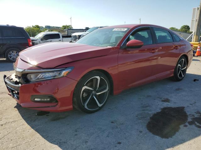 1HGCV1F33JA168105 - 2018 HONDA ACCORD SPORT RED photo 1