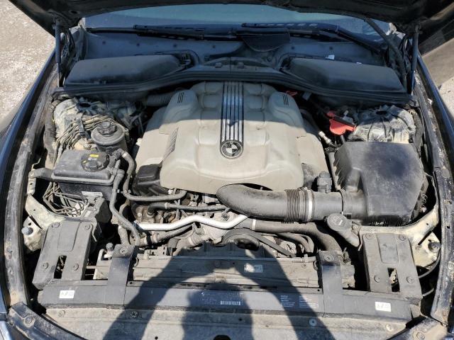 WBAEH73465B192927 - 2005 BMW 645 CI AUTOMATIC BLACK photo 11