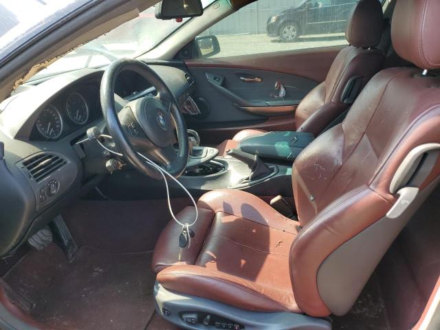 WBAEH73465B192927 - 2005 BMW 645 CI AUTOMATIC BLACK photo 7