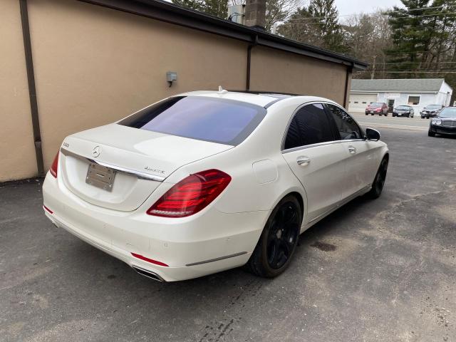 WDDUG8FB5EA046225 - 2014 MERCEDES-BENZ S 550 4MATIC WHITE photo 4