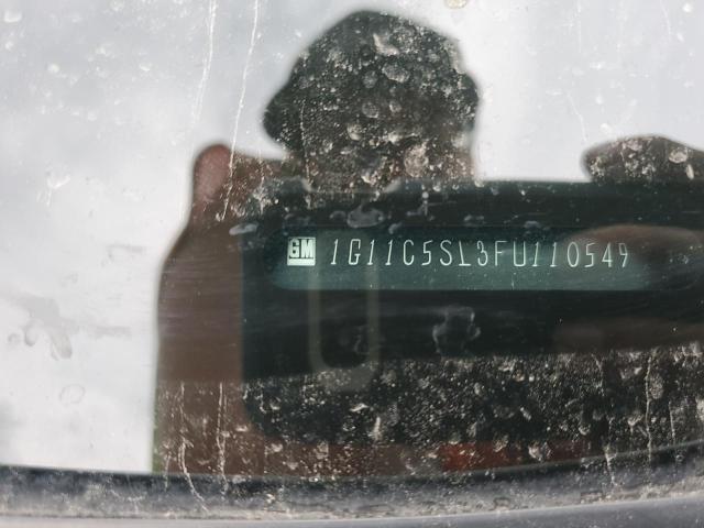 1G11C5SL3FU110549 - 2015 CHEVROLET MALIBU 1LT SILVER photo 12