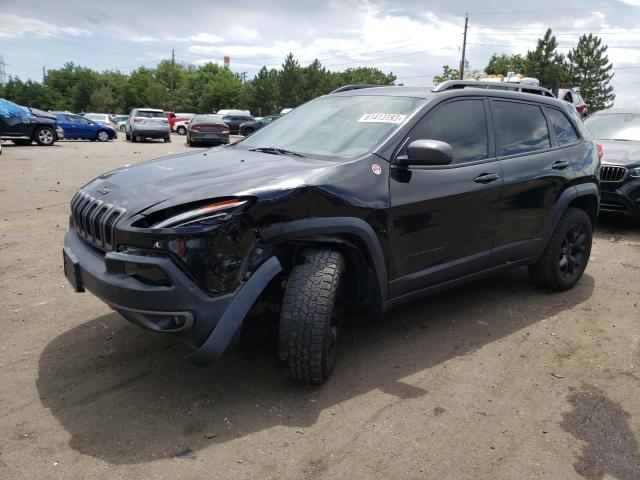 1C4PJMBSXFW524036 - 2015 JEEP CHEROKEE TRAILHAWK BLACK photo 1
