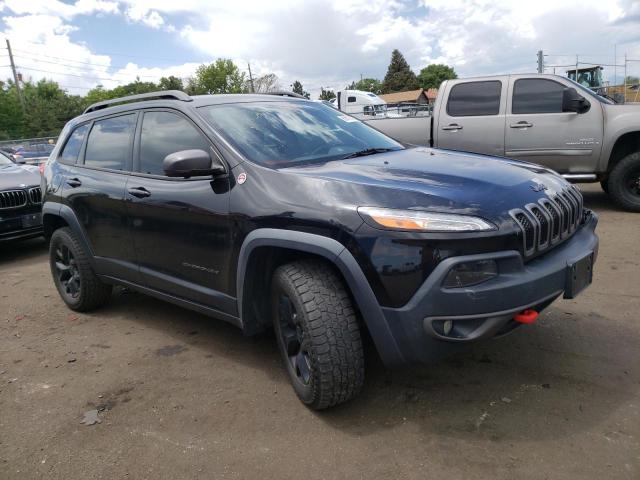 1C4PJMBSXFW524036 - 2015 JEEP CHEROKEE TRAILHAWK BLACK photo 4