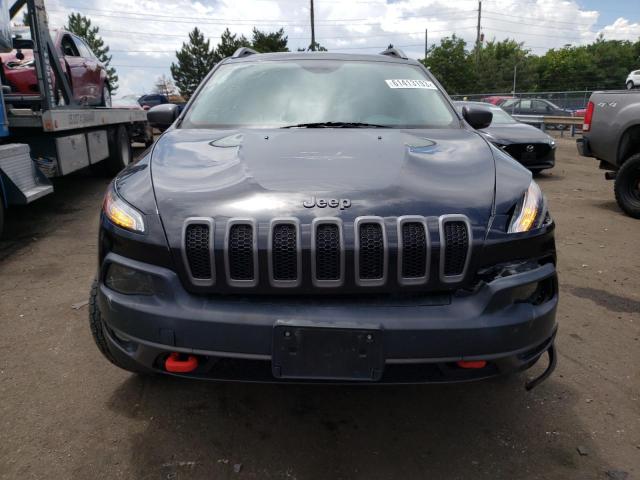 1C4PJMBSXFW524036 - 2015 JEEP CHEROKEE TRAILHAWK BLACK photo 5