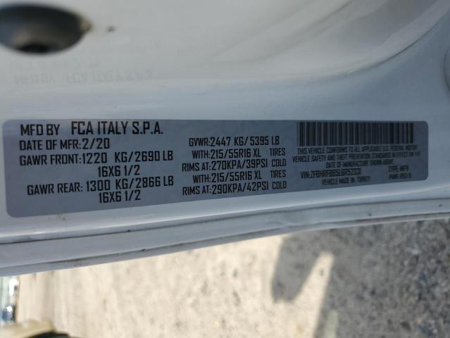 ZFBHRFBB5L6R52331 - 2020 RAM PROMASTER SLT WHITE photo 12