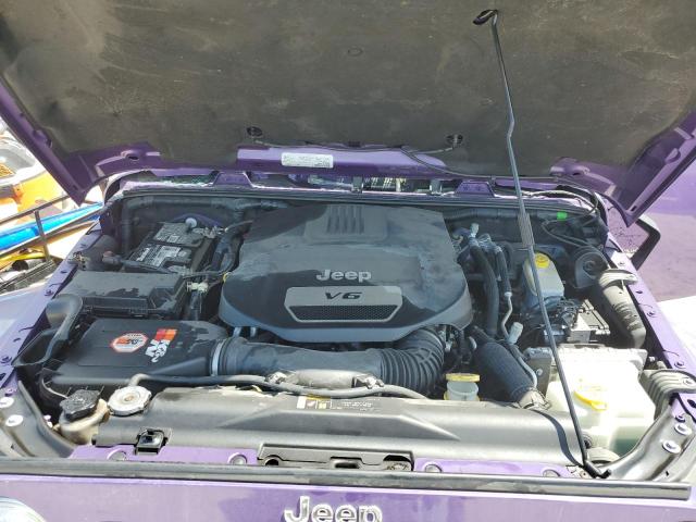 1C4BJWEGXJL822934 - 2018 JEEP WRANGLER U SAHARA იასამნისფერი ფოტო 12