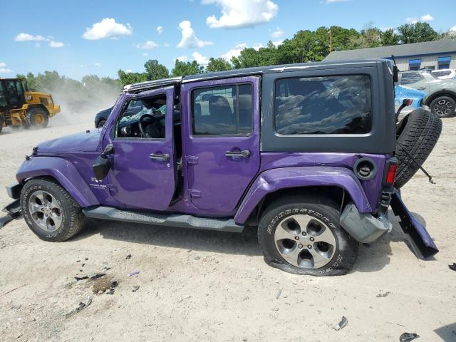 1C4BJWEGXJL822934 - 2018 JEEP WRANGLER U SAHARA იასამნისფერი ფოტო 2