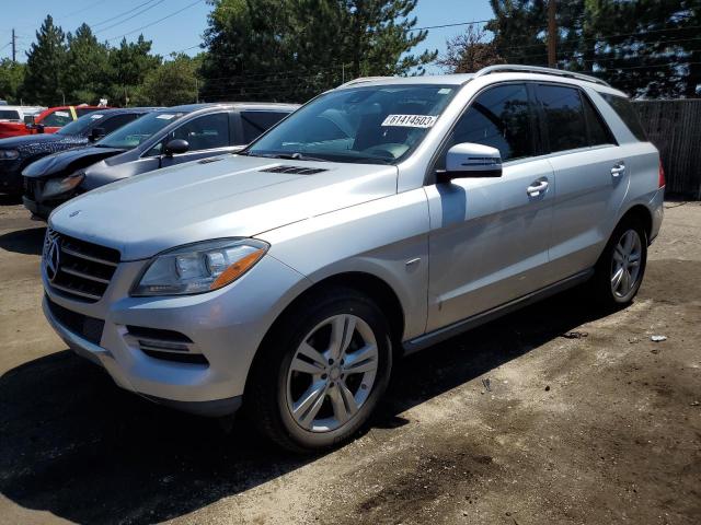 4JGDA5HB9CA041240 - 2012 MERCEDES-BENZ ML 350 4MATIC SILVER photo 1