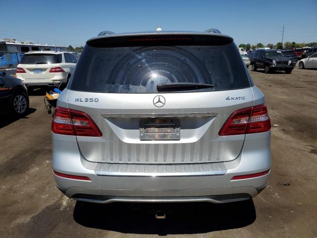 4JGDA5HB9CA041240 - 2012 MERCEDES-BENZ ML 350 4MATIC SILVER photo 6