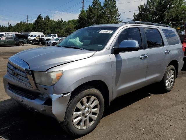 5TDBY67A78S011234 - 2008 TOYOTA SEQUOIA PLATINUM SILVER photo 1