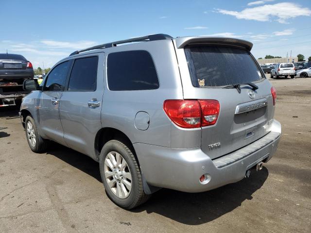 5TDBY67A78S011234 - 2008 TOYOTA SEQUOIA PLATINUM SILVER photo 2