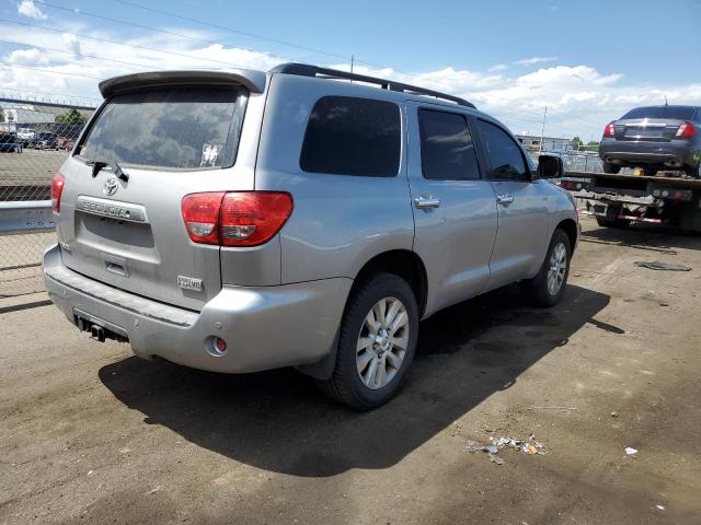 5TDBY67A78S011234 - 2008 TOYOTA SEQUOIA PLATINUM SILVER photo 3