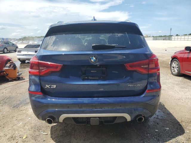 5UXTR7C53KLE88561 - 2019 BMW X3 SDRIVE30I BLUE photo 6