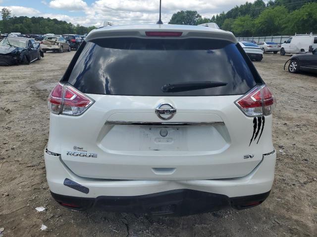 KNMAT2MT2GP605408 - 2016 NISSAN ROGUE S WHITE photo 6