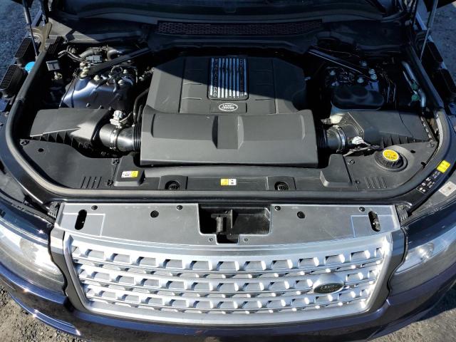 SALGS2EF8GA310167 - 2016 LAND ROVER RANGE ROVE SUPERCHARGED BLUE photo 12