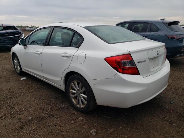 19XFB2F97CE006752 - 2012 HONDA CIVIC EXL WHITE photo 2