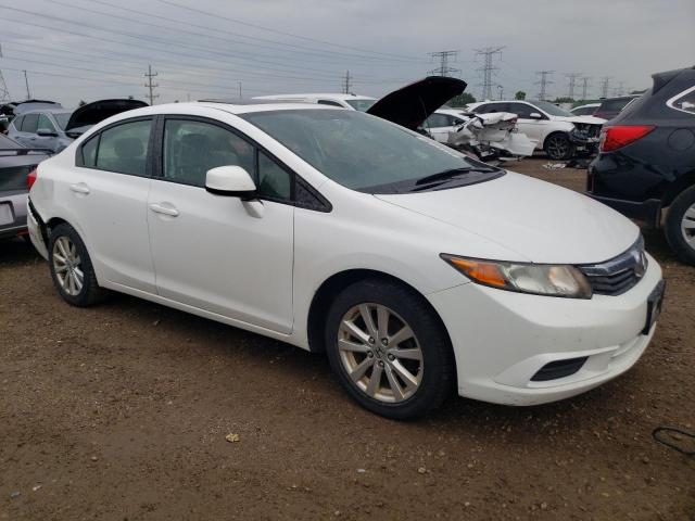 19XFB2F97CE006752 - 2012 HONDA CIVIC EXL WHITE photo 4