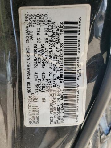 5TBRT34151S131628 - 2001 TOYOTA TUNDRA ACCESS CAB 黑色 照片 12