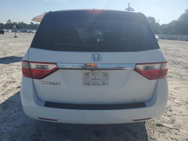 5FNRL5H63CB142952 - 2012 HONDA ODYSSEY EXL WHITE photo 6